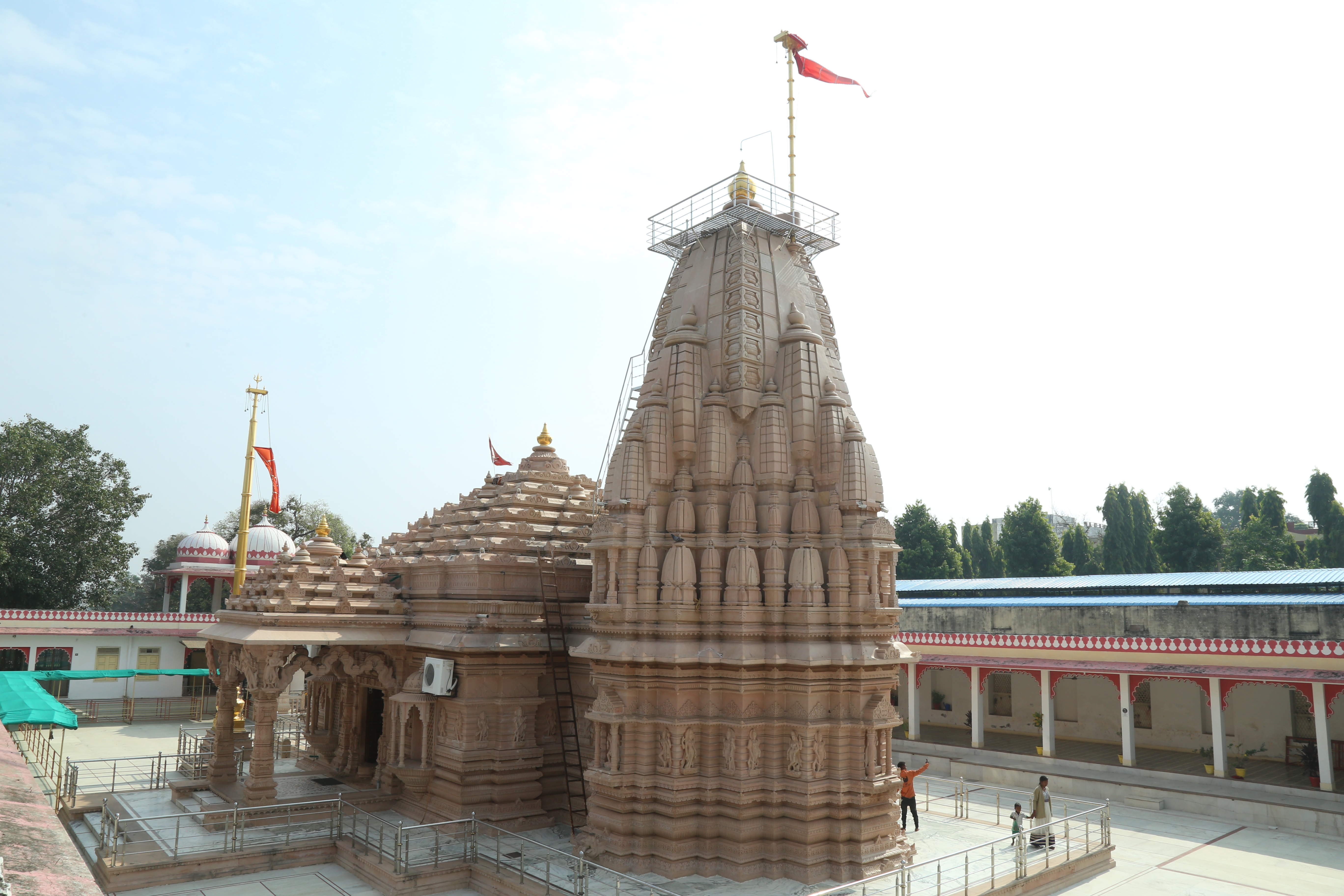 Temple Spire - Magnificent stone carved temple tower with traditional architecture